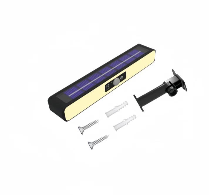 Luci Solari da Esterno Impermeabili a Clip con Sensore di Movimento, Luci Solari per Recinzione Esterne con 36 LED, Luce di Sicurezza Portatile ad Energia Solare