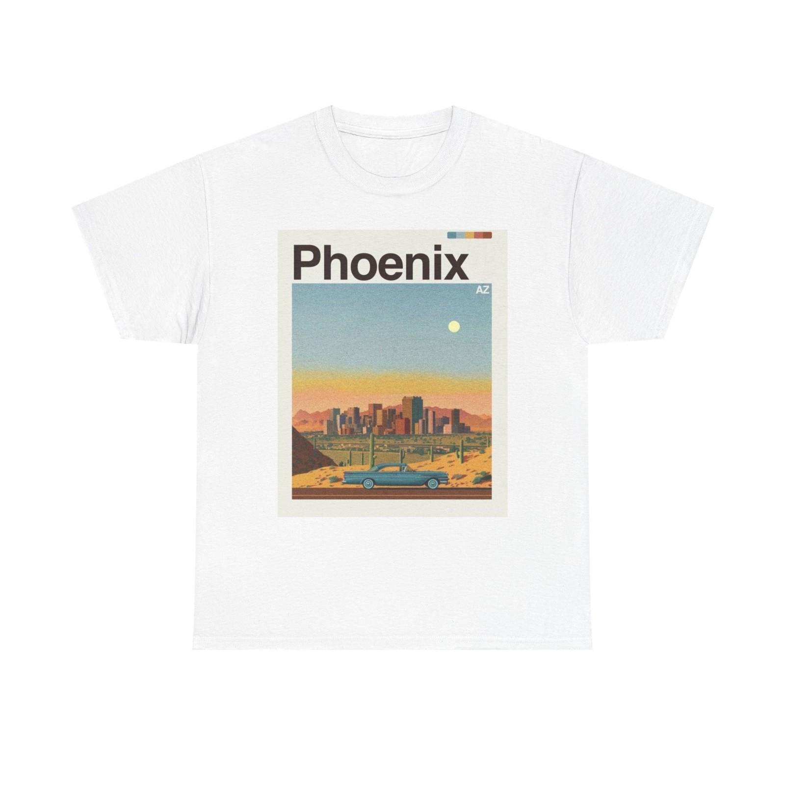 Phoenix Skyline Graphic T Shirt Cotton Tee Apparel New S