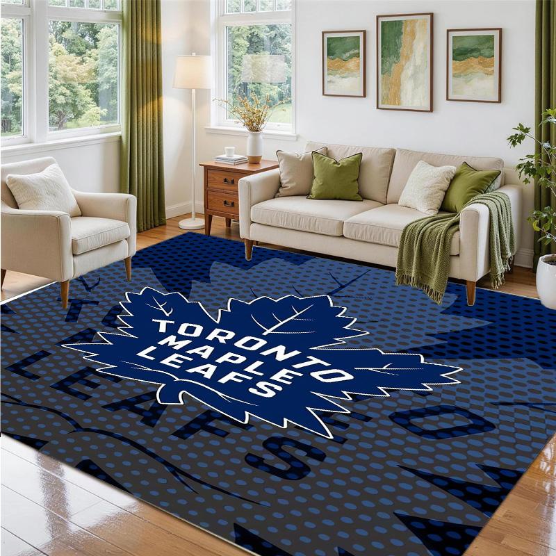 Toronto Maple Leafs Design Kristalfluweel Tapijt Zacht Decoratief Mat voor Slaapkamer Entree