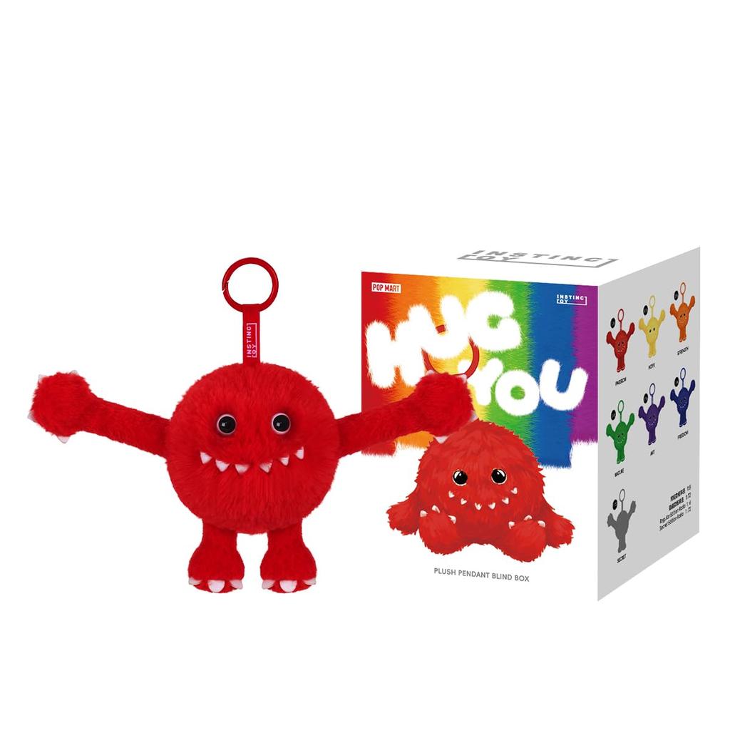 POP MART INSTINCTOY HUG YOU Series Plush Pendant Pop Mart Gachapon Blind Box Figure Plastic Model Premium Toy PVC Soft Vinyl Original Character