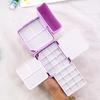 12/24 Colors Small Portable Pigment Box Watercolor Empty Box Small Grid Painting Enthusiasts To Sketch Doodle Art Painting Tool