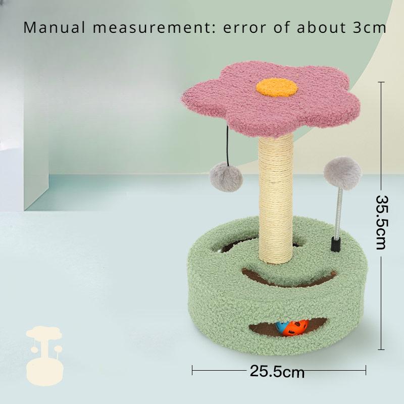 

Лазалки для кошек, маленькие игрушки для кошек, симпатичная доска для царапания кошек, шлифовальная когтевая игрушка для кошек, украшение для дома, поворотный стол 25x25x35.5cm розовый