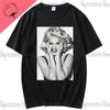 Sångaren Madonna Tryckt T-shirt Herr Dam Sommar Harajuku Kortärmad Mode Casual Sexig Överdimensionerad Toppar T-shirts