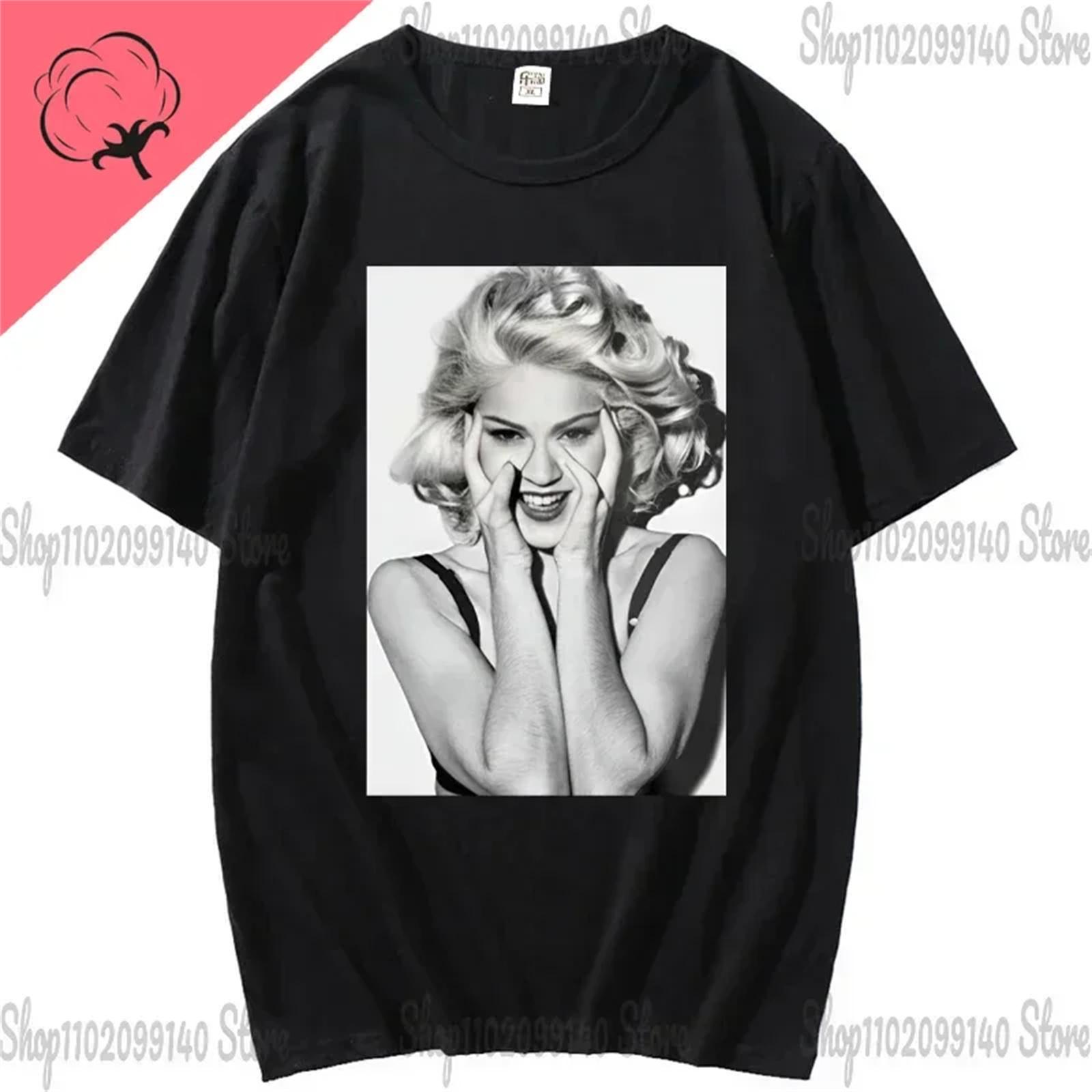 

Singer Madonna Printed T-shirt Men Women Summer Harajuku Short Sleeve Fashion Casual Sexy Oversized Tops Tees XXXL