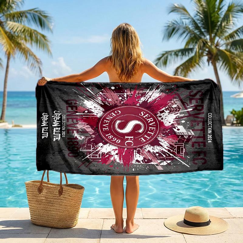Servette FC stampa Asciugamano da Spiaggia Quick Dry Microfibra Assorbente Portatile da Viaggio Asciugamano per Nuoto