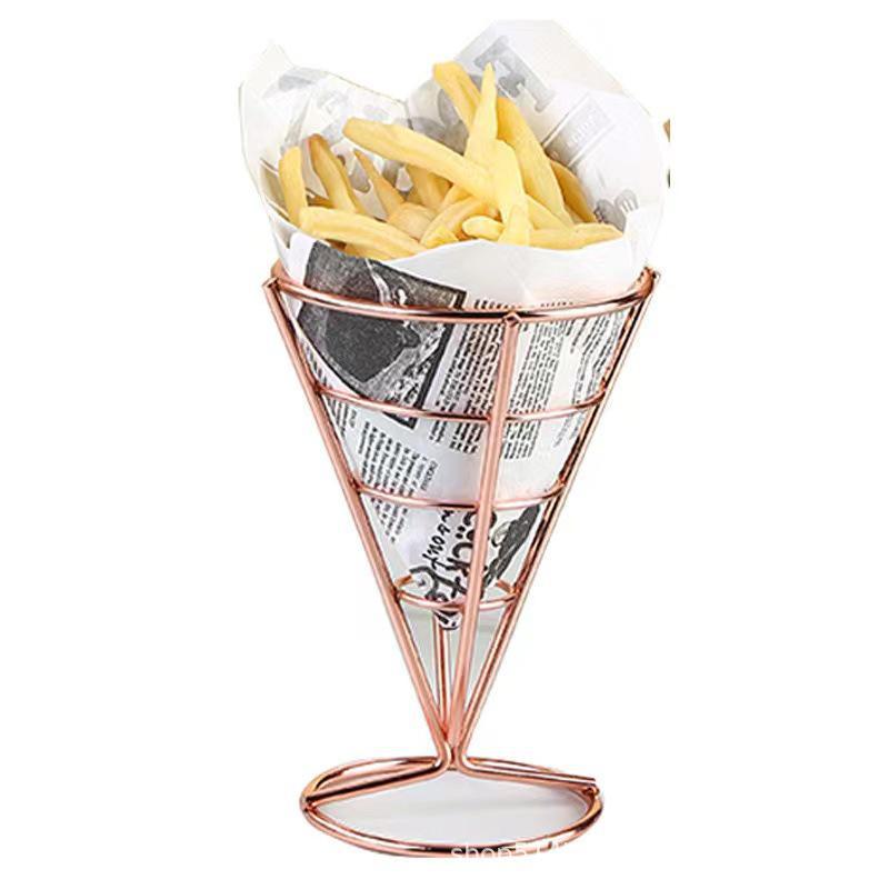Creative Snack Basket: French Fries, Chicken Wings, Fried Chicken, Bread, and Bar Snack Holder
