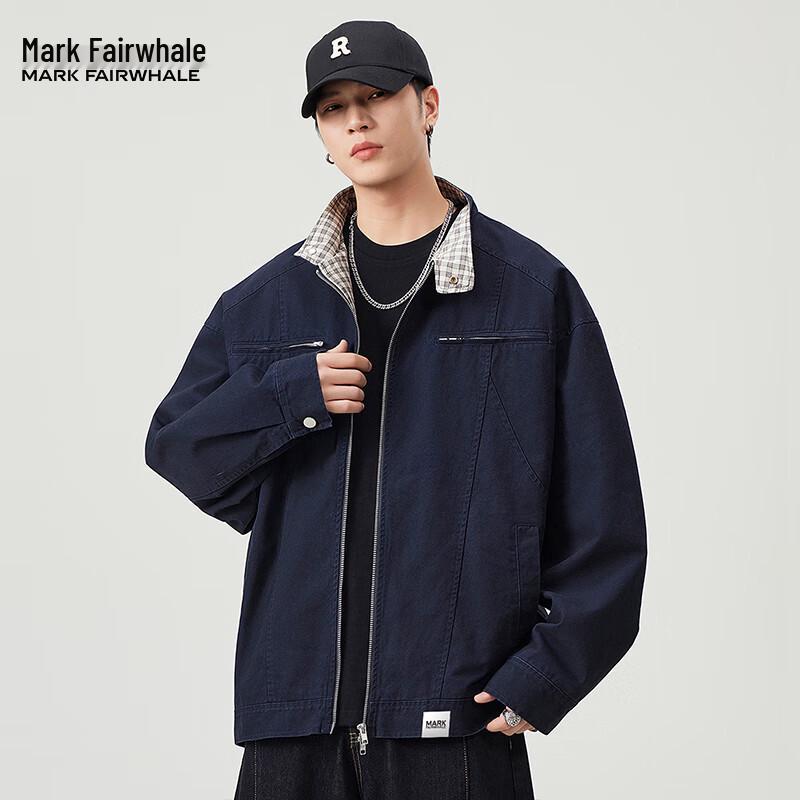 

Mark Fairwhale Men s Stand Collar Workwear Jacket 2XL
