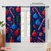 2pcs,2D Plane Printing Popular Curtain Panels Cute Dog and Presents Versatile Durable Polyester (without Rod) Decorations Inside