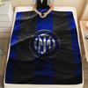 FC Internazionale Milano Flannel Blanket, High Quality Comfortable for All Seasons, Home Decor, Warmth and Comfort