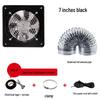 Powerful Silent Kitchen Window Exhaust Fan – Metal Square Oil & Smoke Extractor