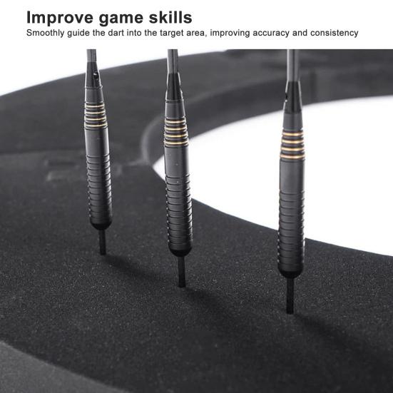 Dartboard Protection Ring Wall Protector Board High Strength Removable Simple Installation Wall Surround Dart Backboard Black Ring