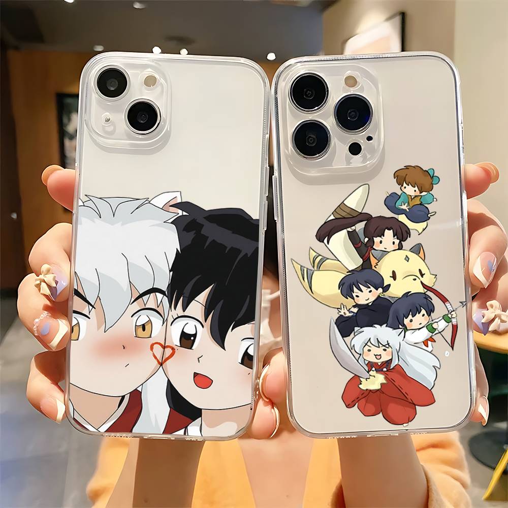 Anime I-Inuyasha Sesshoumaru Phone Case For IPhone 17 16 15 12 11 Pro Max 14 Plus 13 Mini Clear Cover Soft Funda
