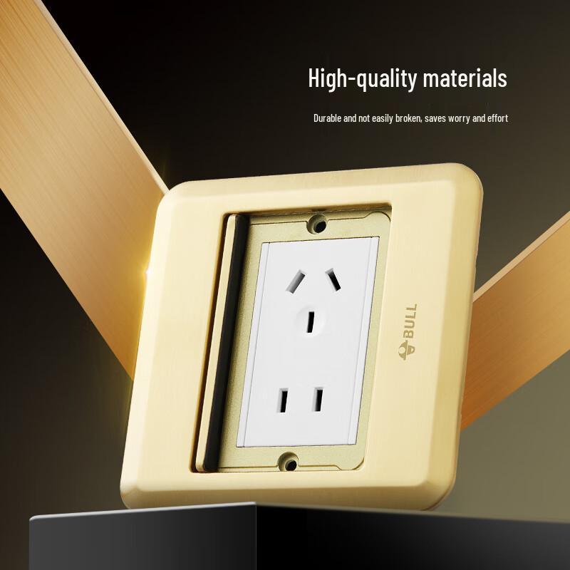 BULL All-Metal 5-Hole Floor Socket