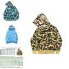 Vibrant Camouflage Hoodie Shark Printing Warm Streetwear For Men Women