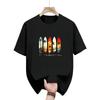 Unisexs Tshirt  Fashion Surfboard Sunset Palm Tree Print Pattern  Highquality Cotton Material