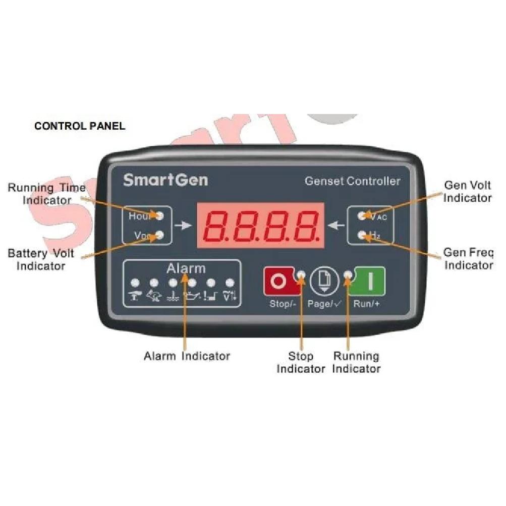 mgc100 Small Genset Controller Auto 7Start Protection Module Universal Led Display Controller Board Diesel Generator Part