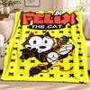 Felix the Cat blanket Flannel Blanket Soft Cozy Plush Throw for Sofa Bed Lightweight Home Decoration Outdoor camping