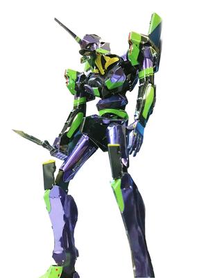 Tenyo Metallic Nano Puzzle Evangelion Stainless No Glue Laser Craft 3D Model Unit-01 (T-MP-012M), Steel, Required, 0.2m Thickness, Ultra-Precision