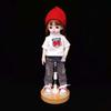 Wooden Base Doll Display Holder Stainless Steel Support Doll Bracket Universal Doll Stand  Bjd Doll