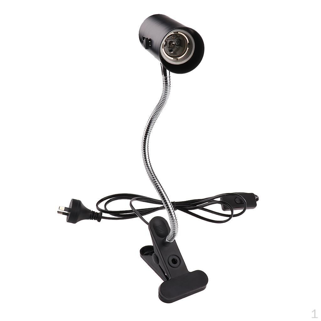 Gooseneck Reptile Ceramic Heating Light Bulb Lamp Holder E27 AU Plug