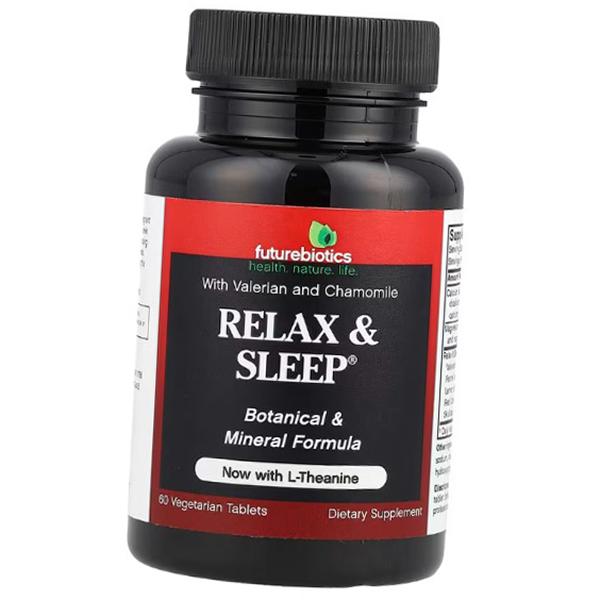 

Здоровый сон и расслабление, Relax and Sleep with L-Theanine, FutureBiotics 60вегтаб (71419009) 60vtab