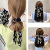 Retro Flower Hair Tie Women Girls Elastic Head Rope Scrunchies Scarf Ponytail Holder Headwear Type 5