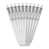 Mitsubishi Pencil Uni-ball One Gel Pen, 0.5mm, Silver Ink, 10-Pack