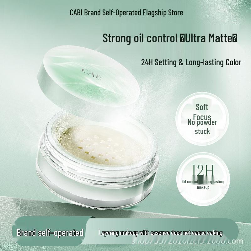 Oil Control Waterproof Setting Powder: Long-lasting, Sweatproof, No Smudge or Caking, Authentic for Students & Professionals.