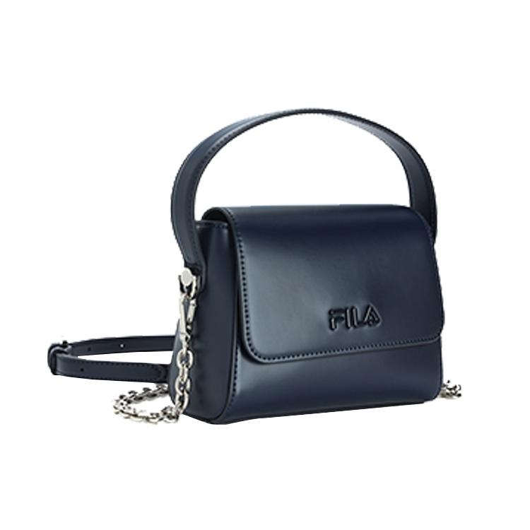 New FILA PU Portable Crossbody Bag, Shoulder Bag Regular Women's Blue Black F13W329161FNV