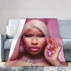 Nicki Minaj Blankets Fleece Printed  Breathable Super Warm Throw Blankets for Home Travel Bedspreads