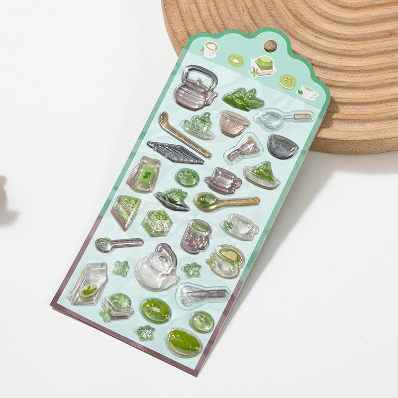 Small Japanese Sushi 3D Ease Drop Sticker Scrapbooking Diy Journaling Stationery Diary Decoration School Cute Stickers