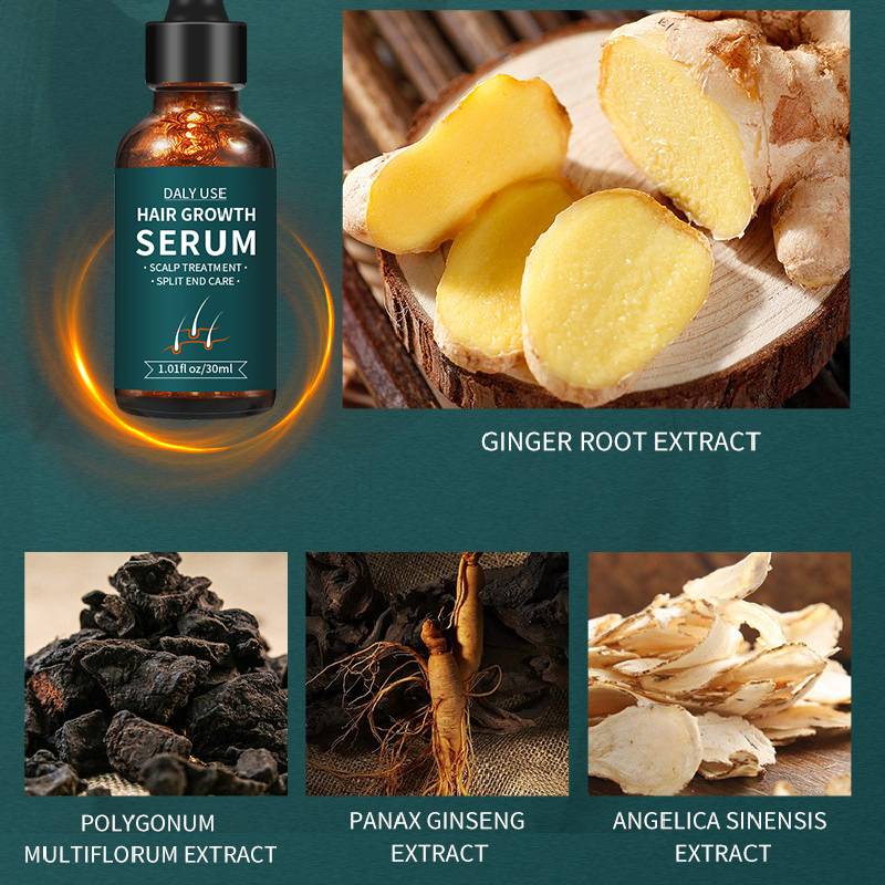 Ginger Polygonatum Anti-hair Loss Serum Fluid,Long Hair Dense Development Hair Growth Essence
