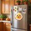 2D Flat Egg Fridge Magnet Simulation Magnetic Fridge Sticker Creative Acrylic Magnet  Kitchen