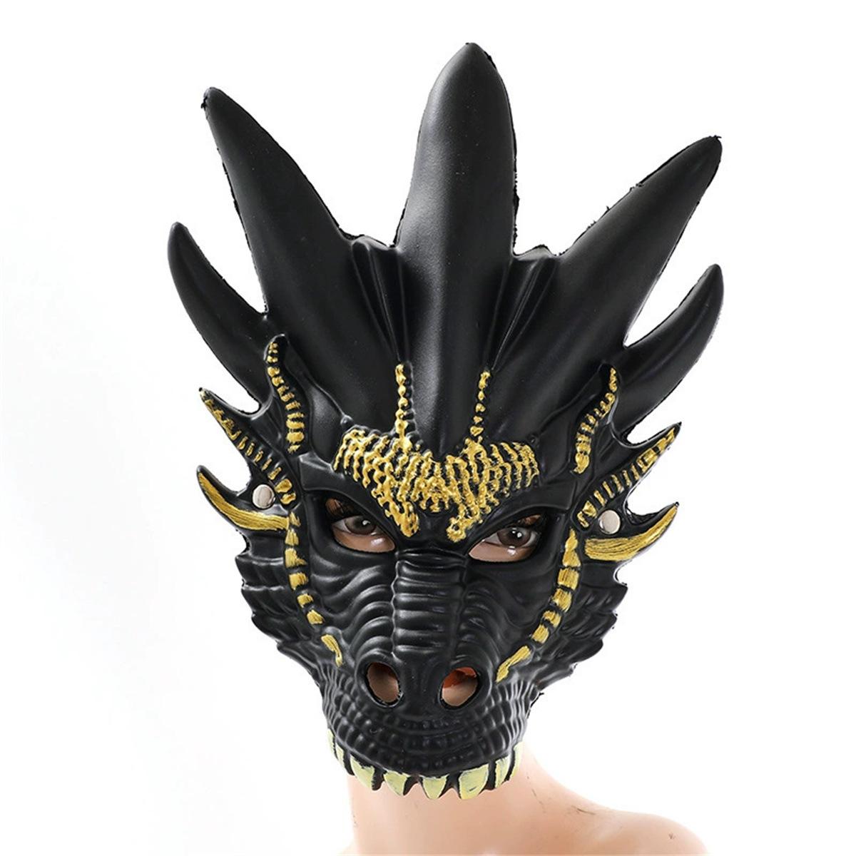 

Маска Дракона на Все Лицо Ужасная Вечеринка Реквизит для Ролевых Игр Латексный Головной Убор Реквизит для Ролевых Игр Танцевальный Реквизит Карнавальный Предмет чёрный