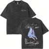 T-shirt da uomo vintage lavata Ethel Cain Preachers Daughter scolorita dal sole mosche Dio ti ama ma non abbastanza da salvarti Magliette da uomo