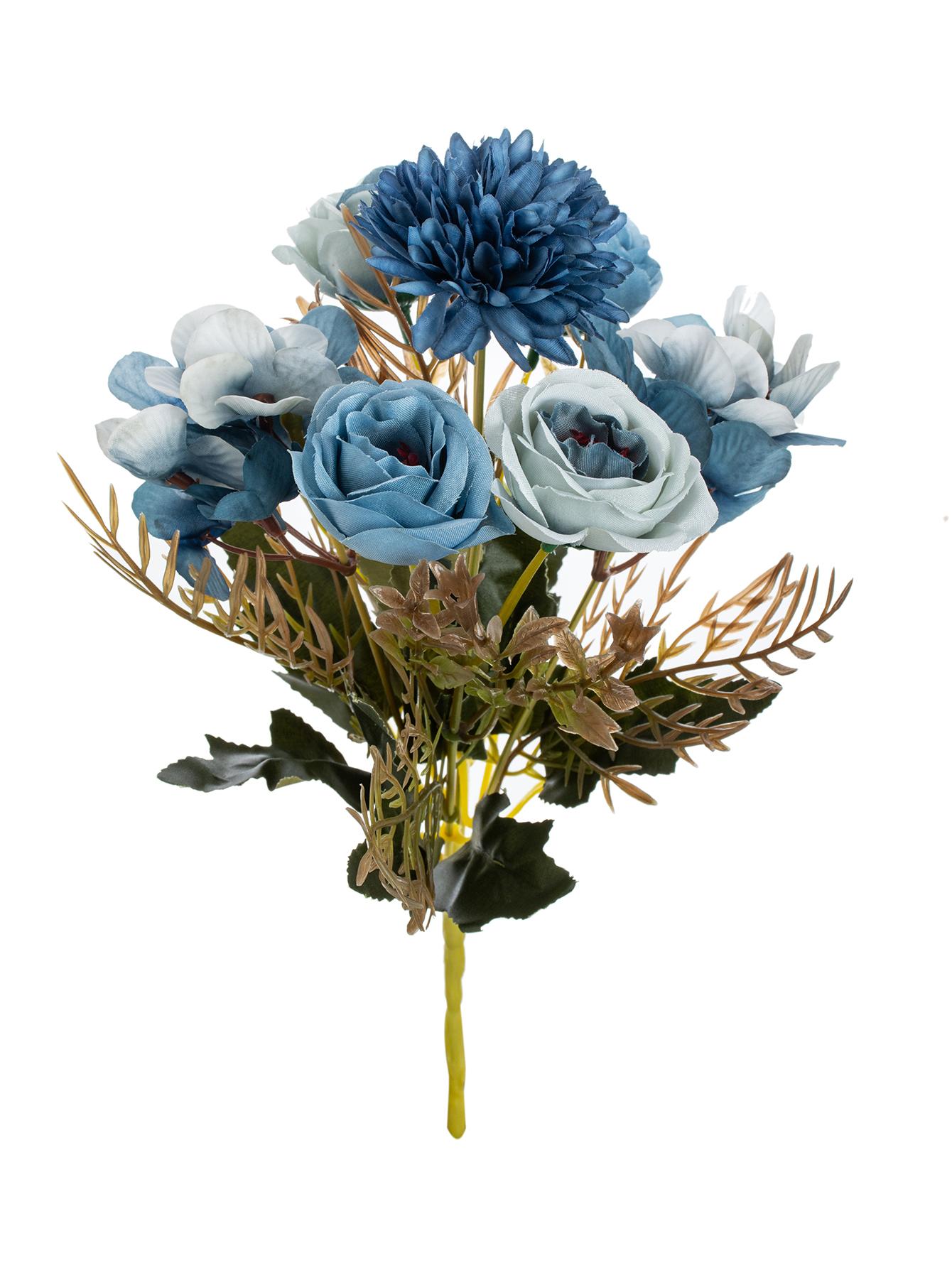 

1/2pcs Silk Rose Artificial Flowers Wedding Home Festival Decoration Bride Bouquet Craft Scrapbooking Wreaths Photography Props 1 pc синий