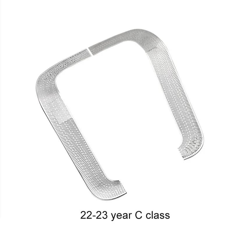 For - Mercedes Benz C GLC EQE Class W206 C260 C300 Stainless Steel Car Accessories Roof Front Reading Lamp Trim Cover