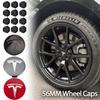 ZQEZ5 für Model 3 Y X S 56mm Auto Radnaben-Abdeckungen Radkappen Logo Radschrauben-Schutzhülle 4 Stück 25 Stück 29 Stück Sets