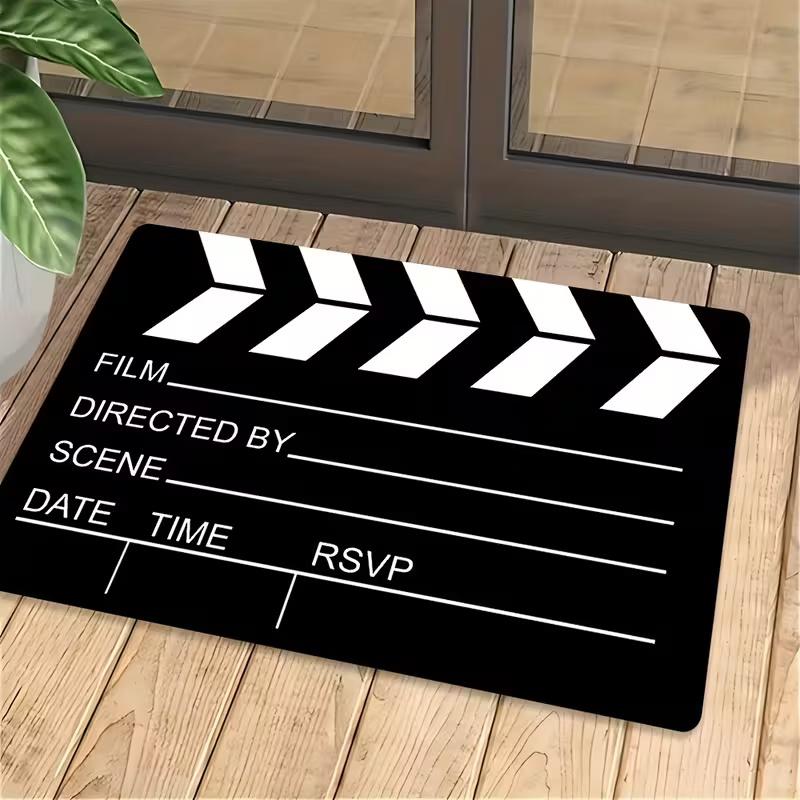 

1pc Checklist for Going Out Door Mat Imitation Coconut Brown Entrance Door Mat Welcome Mat Home Decoration 30x50cm