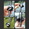 Neu 2-8 Stück Tragbarer Angelrutenhalter Angelruten-Fixierer Wandmontierte Angelruten-Gurte Klemme Multifunktionale Rutenhalter-Werkzeuge