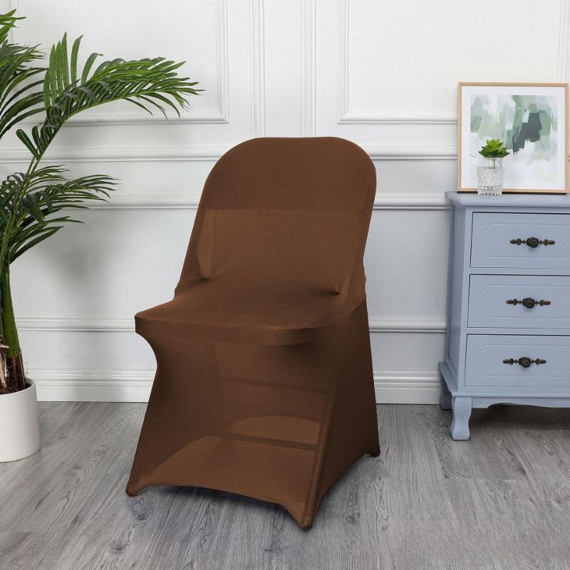 1/2/5 PCS Stretch Spandex Wedding Chair Cover for Weddings Birthdays Parties Events Hotels Banquets