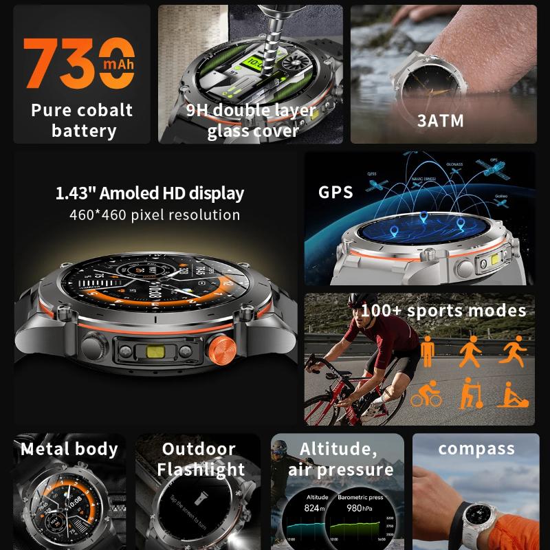 2025 Nové Ultra GPS Chytré hodinky 10ATM Vodotěsné Vestavěné Dvoupásmové GNSS Kompas Vojenské Sportovní Pánské SWIM Náramek Pro Xiaomi IOS