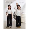 Women's & Girl's Elegant Wide-Leg Trousers