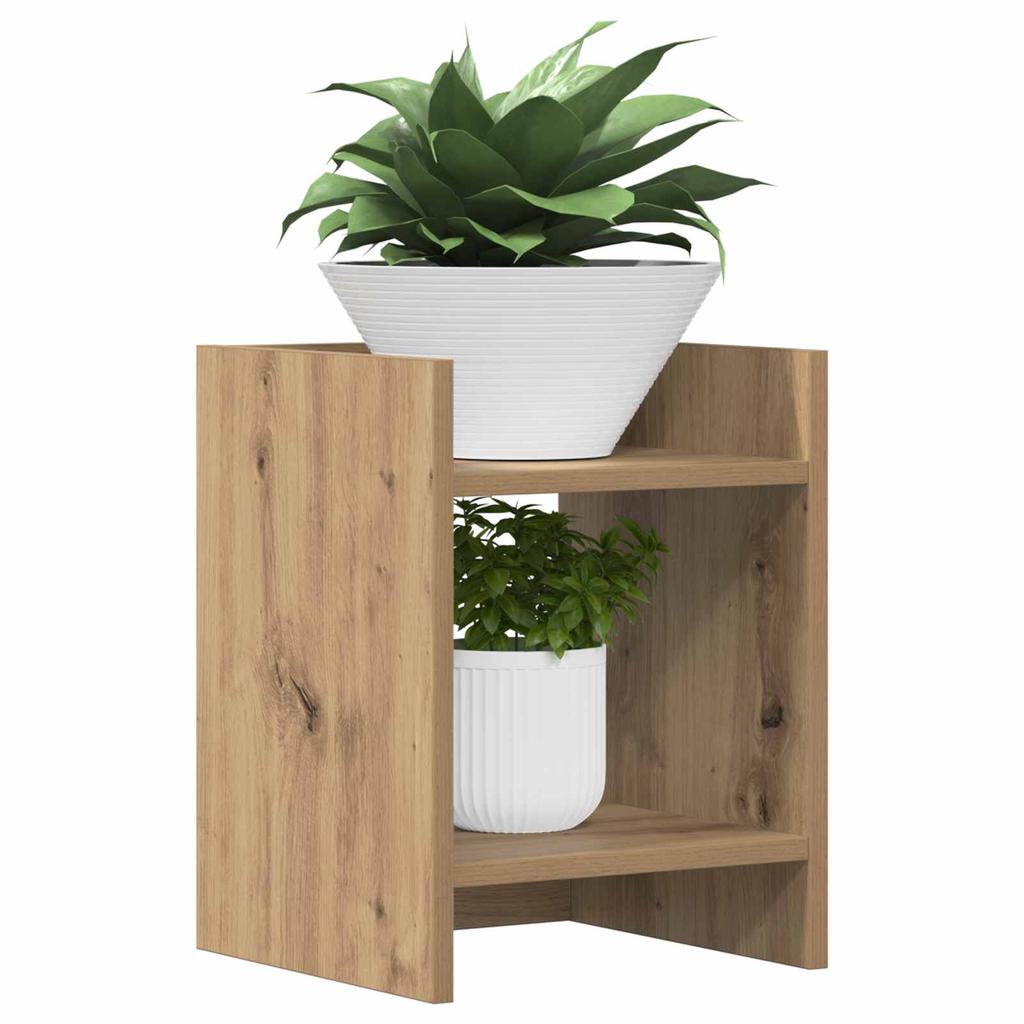 Plant Stand Artisan Oak 30 x 30 x 40 cm Engineered Wood