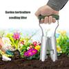 Stainless Steel Garden Seedling Transplanter Handheld Design Multifunctional Flower Transplanting Extractor Tool