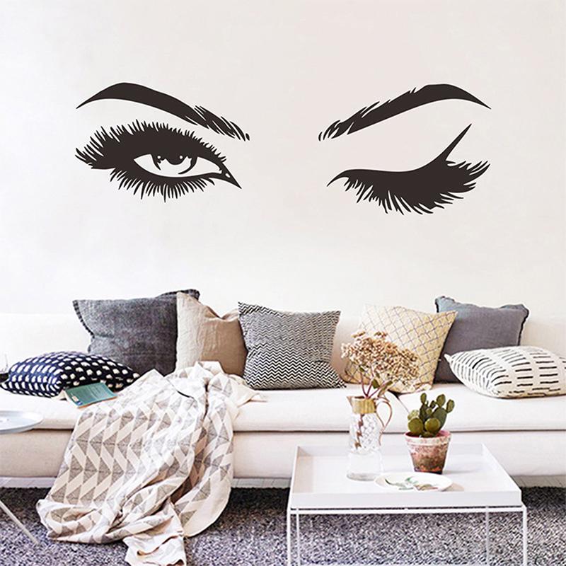 Pretty eyelashes Wall Sticker living room decor Mural Art Decals Sexy sticker