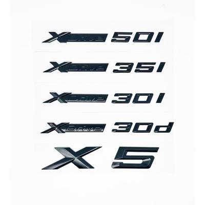 New Style XDrive Alphanumeric Trunk Emblem Sticker for X5 - 28i 30i 35i 40i 48i 50i 30d All-Wheel Drive Badge