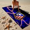 1PC Atletico Madrid Crest Beach Towel - Soft, Absorbent Microfiber, Lightweight, Ideal for The Beach, Parties, Travel, Camping Fan Gifts