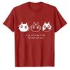 Funny Unisex Women TShirt A Cat Will Be Your Friend But Never Your Slave Shirt  Cat Mom Dad Gift Minimalist Top Cotton Tee