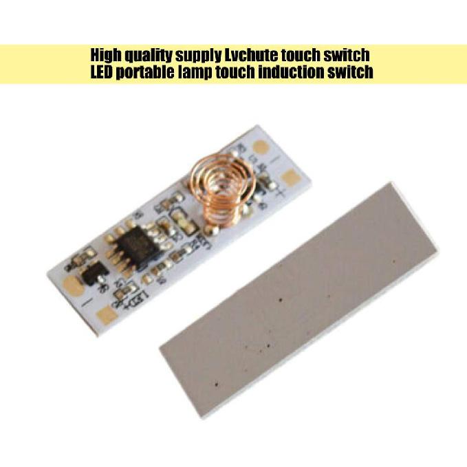 KOOBOOK 2Pcs Mini Touch Sensor Switch LED Strip Brightness Control Capacitive Sensing Switch Wide Voltage DC 3-24V